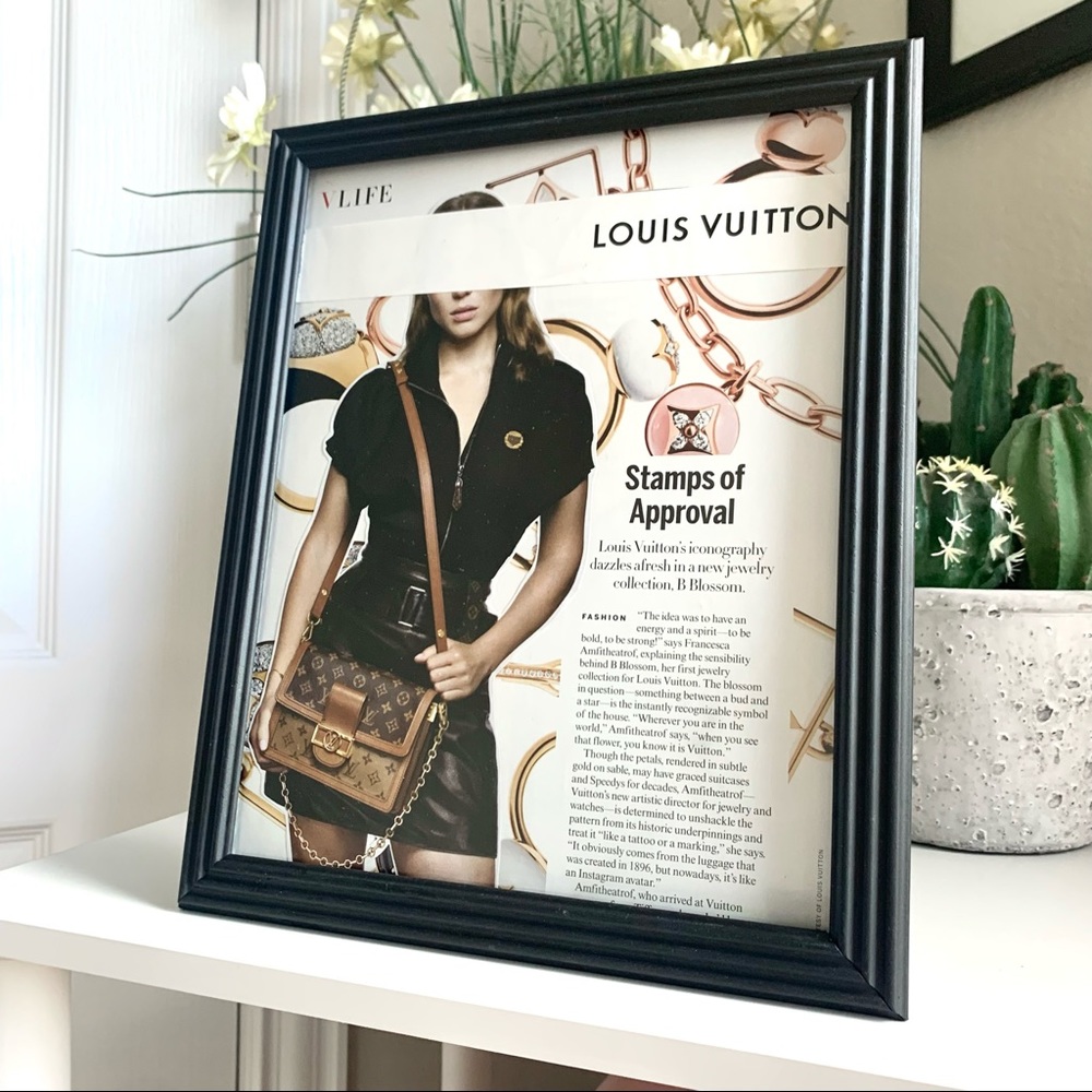 Louis Vuitton Stamps of Approval Collage‎ Wall Art Designer Fashion Decor